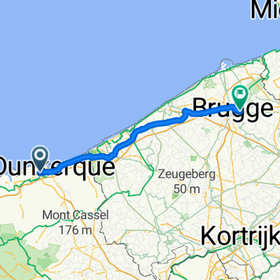 De Rue du Kruysbellaert 877, Dunkerque à Veltemweg 109, Brugge