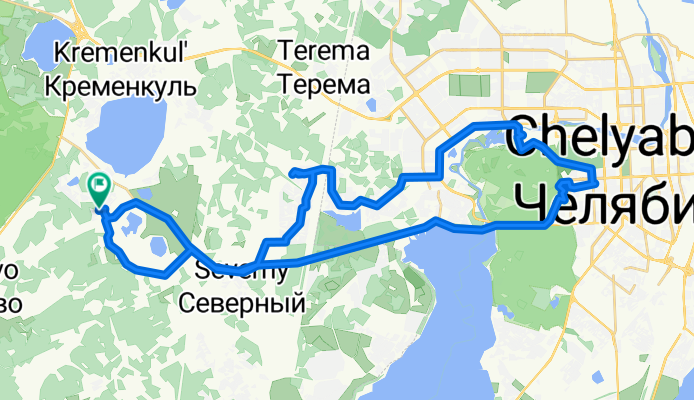в Челябинск через парк и обратно