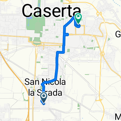 Da Via Enrico Fermi 29, San Nicola La Strada a Via Capitano Laviano 18, Caserta