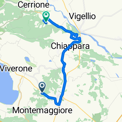 Da Via Ivrea 41, Cavaglià a Cascina Giardino 12, Cerrione