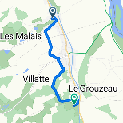 Itinéraire à partir de 3 Rue de Bretagne, Sury-près-Léré