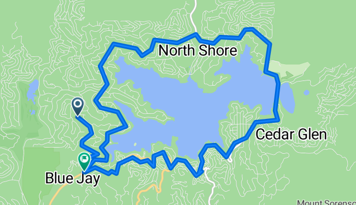 381 Old Toll Rd, Lake Arrowhead to 27284 CA-189, Rimforest