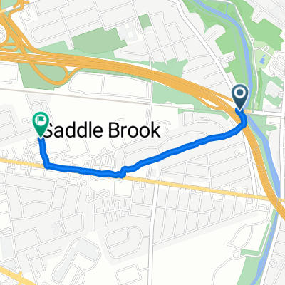Saddle River Rd, Rochelle Park to 14 Sampson St, Saddle Brook