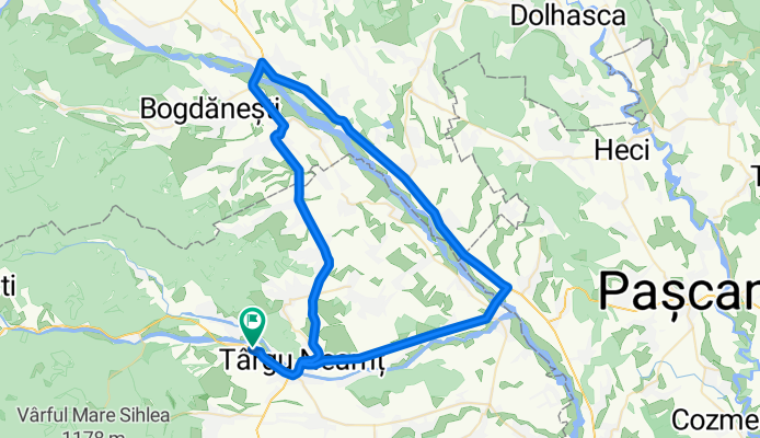 (Vanatori-Neamt) - Targu Neamt - Cristesti - Vadu Moldovei - Praxia - Tarzia - Targu Neamt - (Vanatori-Neamt)