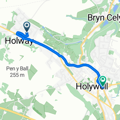 27 Springfields, Holywell to 19 Halkyn Street, Holywell