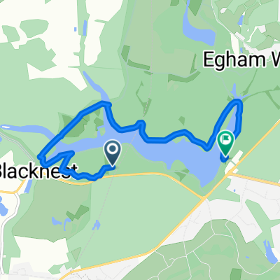 Route from London Road, Ascot