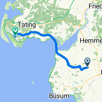 Poppenwurth 3, Oesterwurth nach Theodor-Storm-Weg 9A, Sankt Peter-Ording
