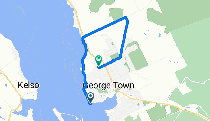 Route to 33 Davies Street, George Town