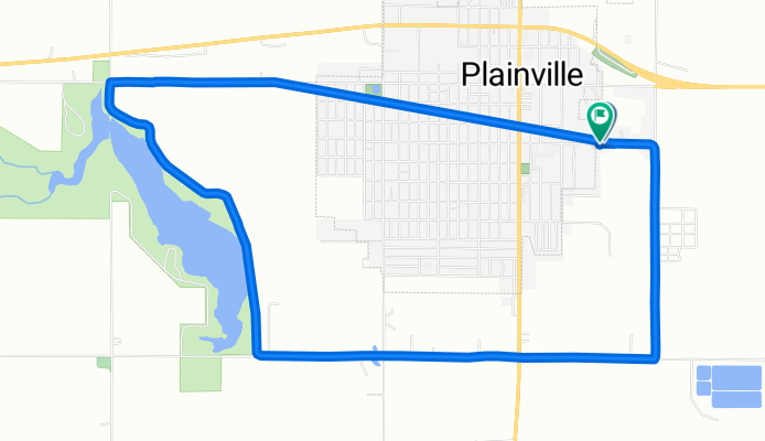 429 SE Third St, Plainville to 434 SE Third St, Plainville