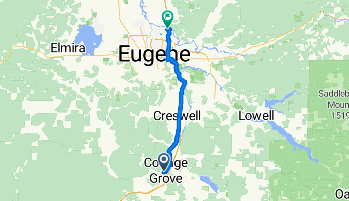 403 E Main St, Cottage Grove to Armitage Park Rd, Eugene