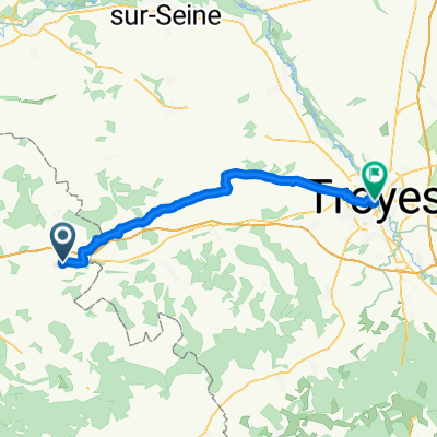 4–18 Route des Moulins Banaux, Villeneuve-l'Archevêque nach 22 Rue de la République, Troyes