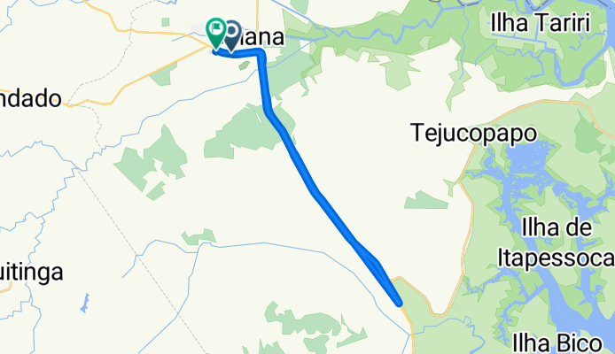 De Rodovia Pe Setenta e Cinco 1090 a Rua Manoel Carlos de Mendonça 38