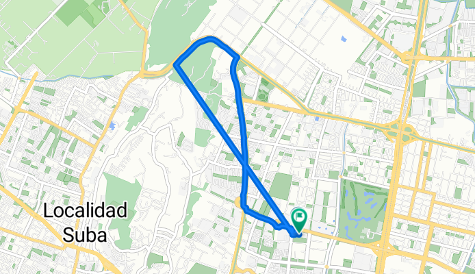 De Carrera 56 152B-60, Bogotá a Calle 153 55-69–55-99, Bogotá