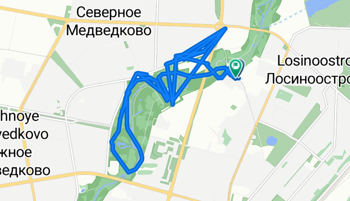 От Осташковская улица 14а, Москва до Осташковская улица 16, Москва