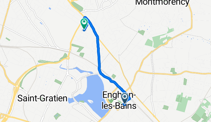 De 13 Place du Cardinal Mercier, Enghien-les-Bains à 22 Avenue Montesquieu, Soisy-sous-Montmorency