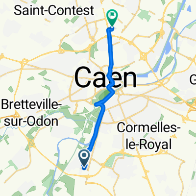 De 21 Rue de Crèvecœur, Fleury-sur-Orne à 8 Rue Professeur Joseph Rousselot, Caen