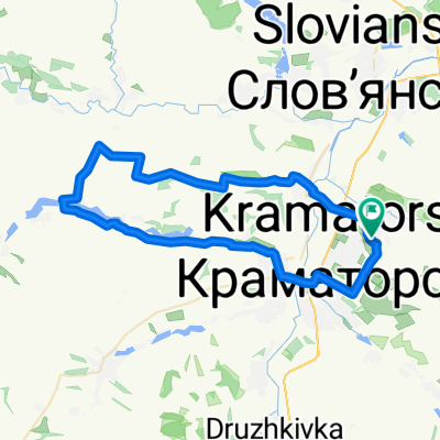 От Леонида Быкова улица, 15, Краматорск до Леонида Быкова улица, Краматорск