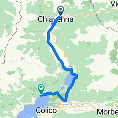 Via Rezia, Chiavenna nach Via Cinque Case 75, Gera Lario