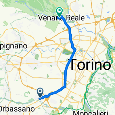Da Via Avigliana 10, Beinasco a Piazza della Repubblica 4, Venaria Reale