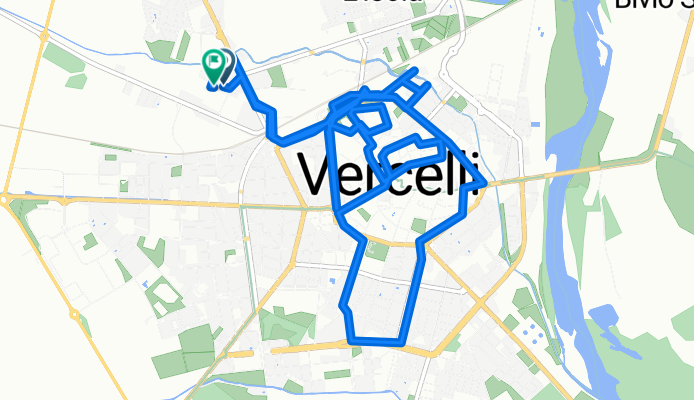 Da Via Siracusa 28, Vercelli a Via Siracusa 35, Vercelli