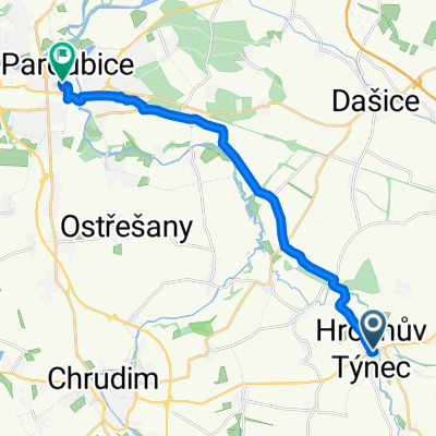 Smetanova 19, Hrochův Týnec to Žitná 2600, Pardubice