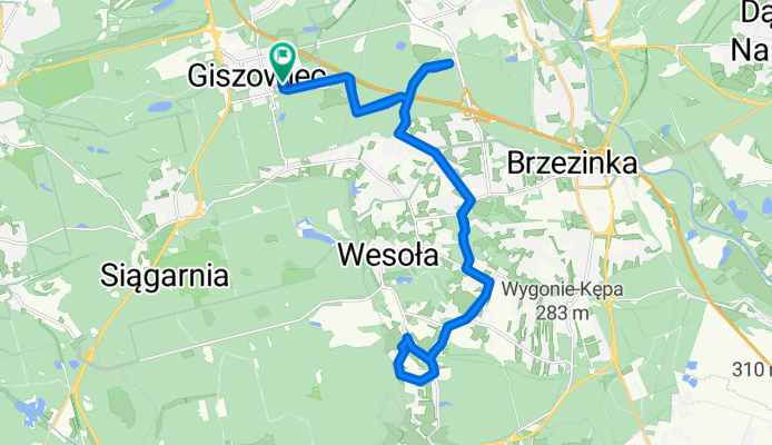 Pod Kasztanami 75, Katowice do Pod Kasztanami 75, Katowice