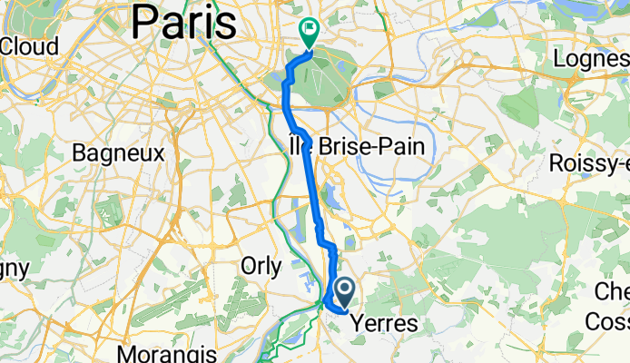 De 13bis–19 Avenue de la Plaine Haute, Crosne à Château de Vincennes, 1 Avenue de Paris, Vincennes