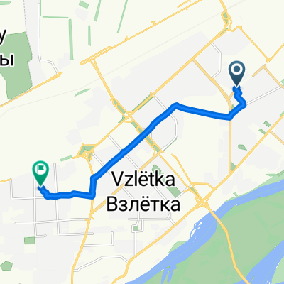 От Ястынская улица, 5/3, Красноярск до улица Чернышевского, 118, Красноярск