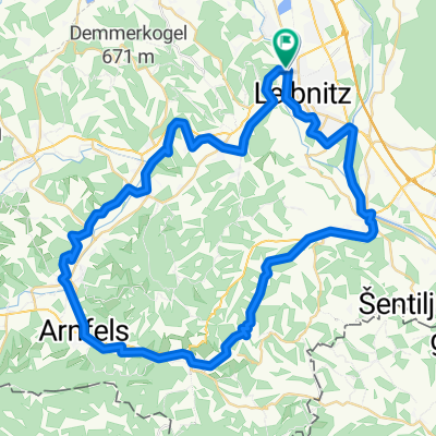 Leibnitz, Ehrenhausen, Leutschach, Saggau, Großklein - Rundweg