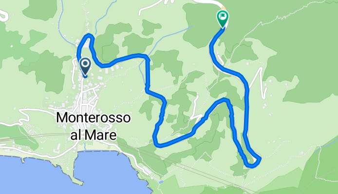 Via Roma 80, Monterosso al Mare nach Strada Provinciale 38, Levanto