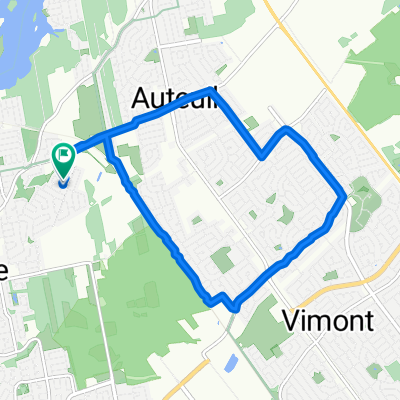 Rue Pierre-Quenneville 1136, Laval to Rue Pierre-Quenneville 1117, Laval