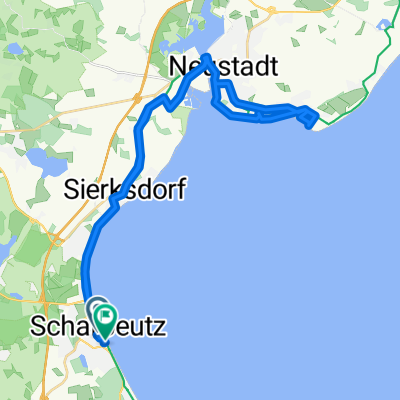 Ostseestraße 10, Scharbeutz nach Am Hang 9, Scharbeutz
