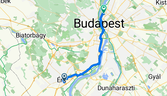 Éva utca 37-47., Érd to Garam utca 13., Budapest XIII. kerület