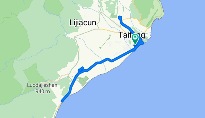 新生路 17, 台東市 to 新生路 12, 台東市