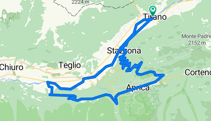 Tirano - Stazzona - Aprica - Ponte della Ganda - San Giacomo - Tirano