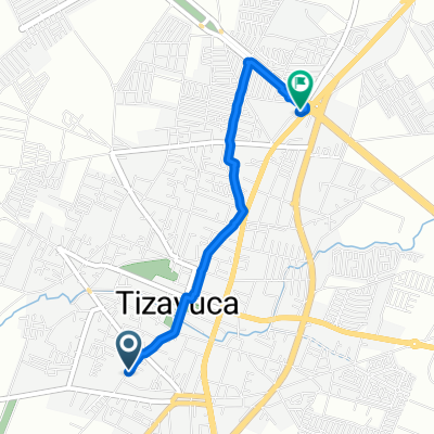 De Calle Allende 55, Tizayuca a Avenida Juárez, Tizayuca