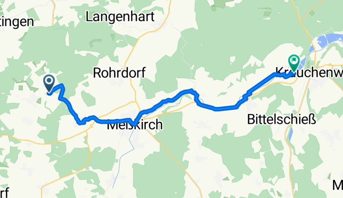 K8218, Leibertingen nach Ablacher Straße 4, Krauchenwies