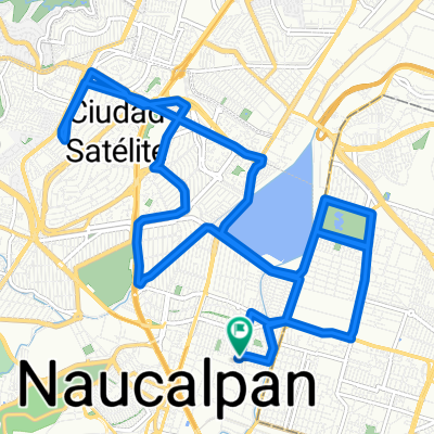 De Calle de la Llanura 148, Naucalpan de Juárez a Calle de la Llanura 143–163, Naucalpan de Juárez