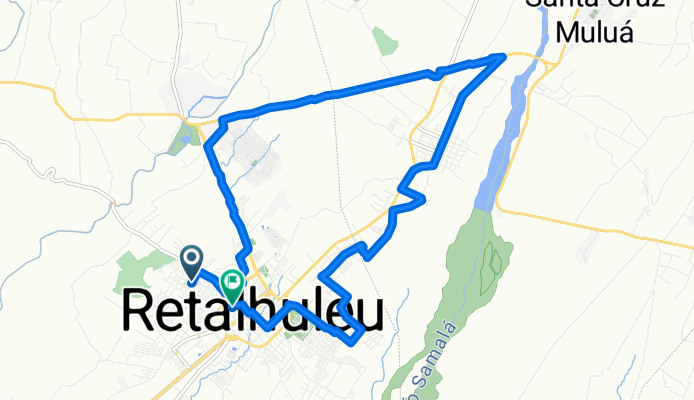 De 13 Avenida Zona 4, Retalhuleu a 3a Calle Zona 1, Retalhuleu