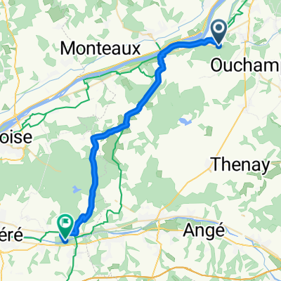 De Route de Valaire 2B, Candé-sur-Beuvron à Unnamed Road, Chenonceaux