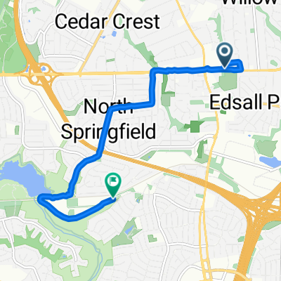 6931 Colburn Dr, Annandale to 7549–7567 Accotink Park Rd, Springfield