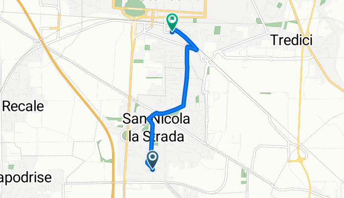 Da Via Enrico Fermi 29, San Nicola La Strada a Via Trento 6, Caserta