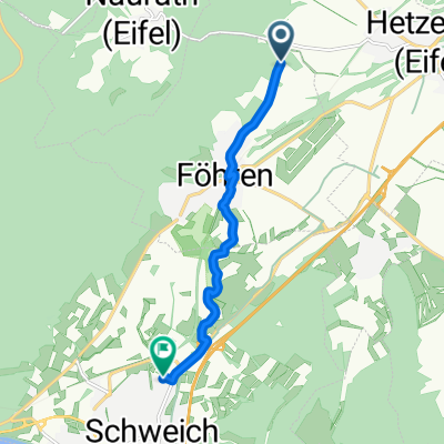 K38, Föhren nach Johannes-Haw-Straße 11, Schweich