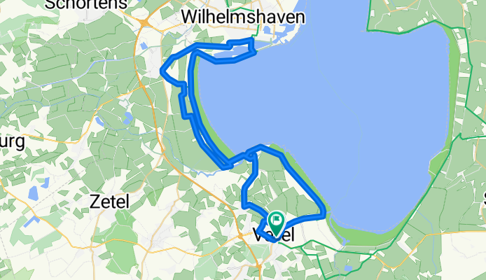 Varel - WHV- Varel 54 km