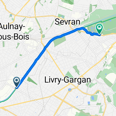 De Chemin de Halage, Les Pavillons-sous-Bois à 101 Rue du Docteur Roux, Livry-Gargan