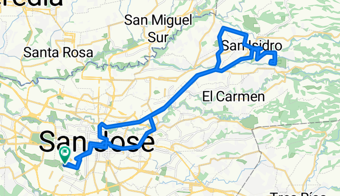 De Avenida 28A, San José a Diagonal 26A, San José