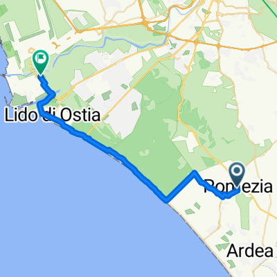 Da Via Virgilio 24A, Pomezia a Via Pal Piccolo, Isola Sacra