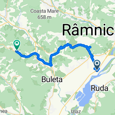 Strada Oltului 4, Râmnicu Vâlcea to Strada Tudor Vladimirescu 142, Prajila