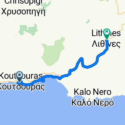 Route to Ierapetras-Siteias, Lithines