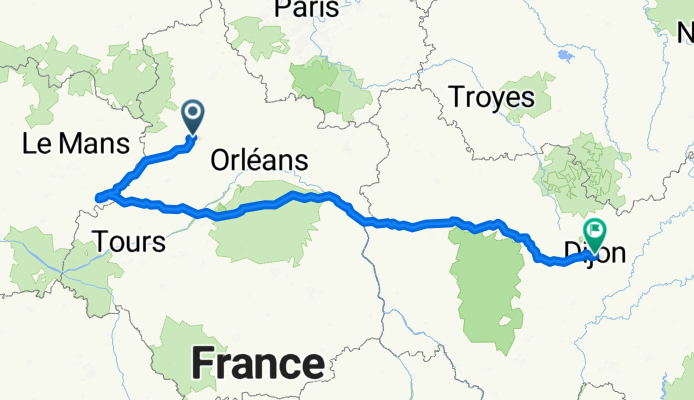 De 98 Route Nationale, Saint-Denis-les-Ponts à 3 Rue des Forges, Dijon